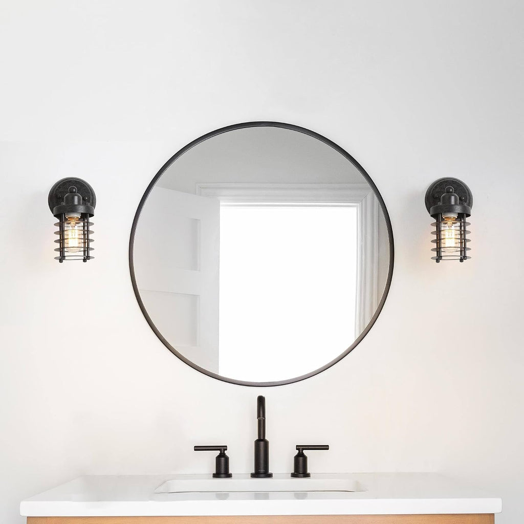 Farmhouse Industrial Cage Wall Sconces