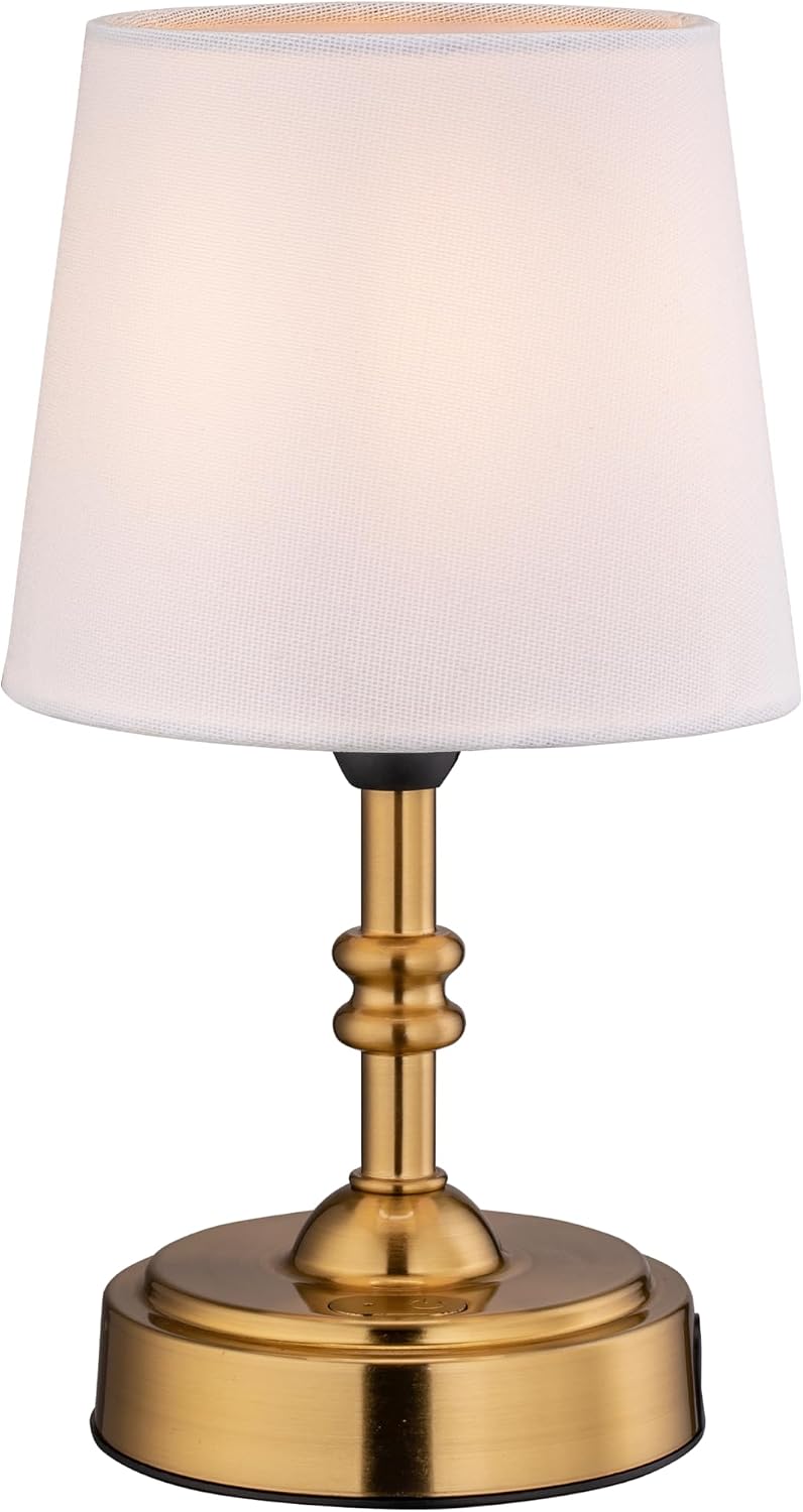 Antique Brass Rechargeable Mini Cordless Table Lamp