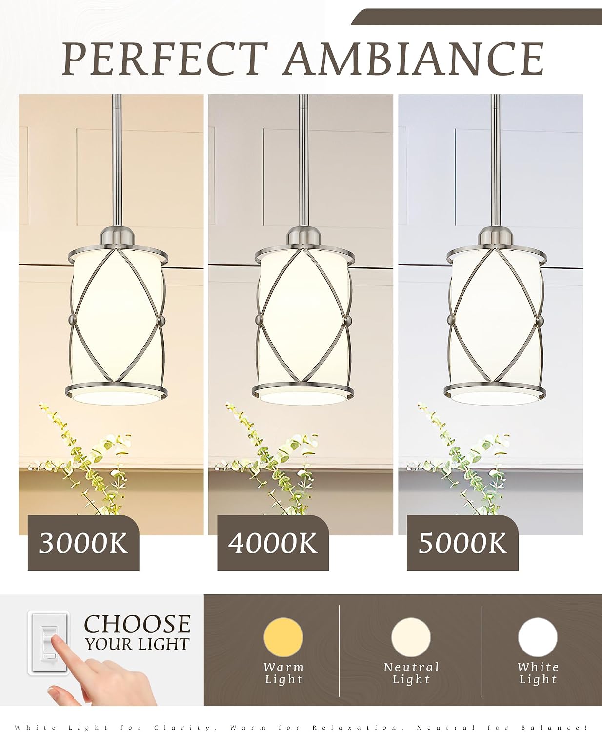 2 Pack Frosted Glass Mini Kitchen Island Pendant Lights