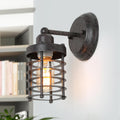 Farmhouse Industrial Cage Wall Sconces