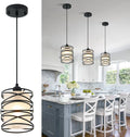 Spiral Cage Handblown Glass Mini Pendant Light